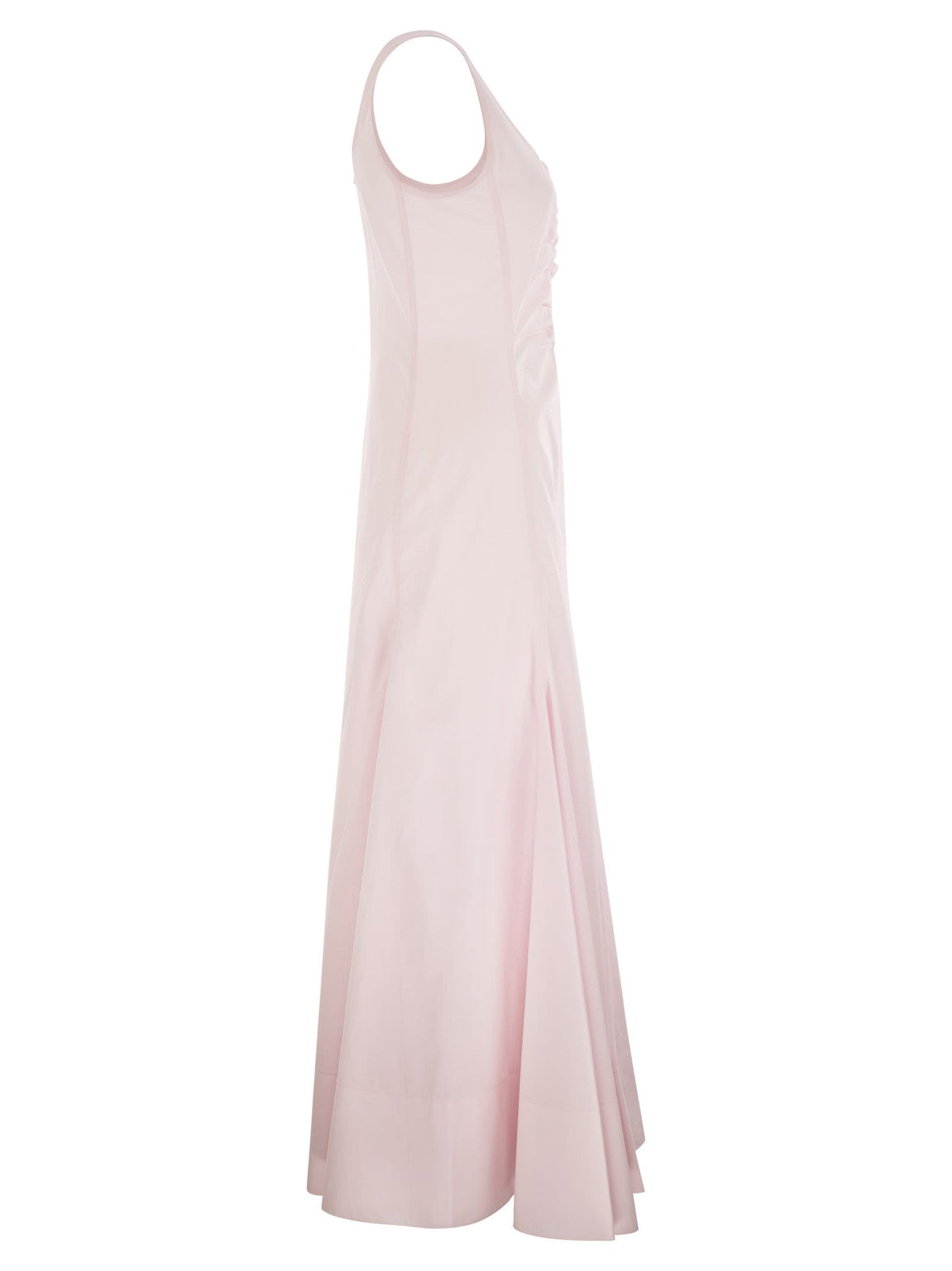 Sportmax SportMax Galanteフィットとフレアコットンドレス - Image 4