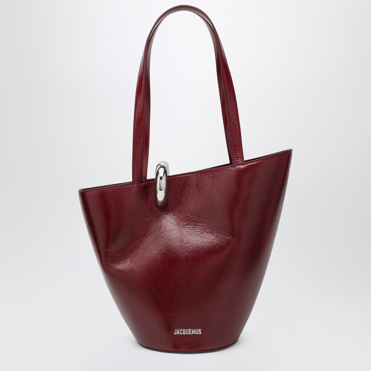 Jacquemus Jacquemus Burgundy The Bambola Medium Bag - Image 4