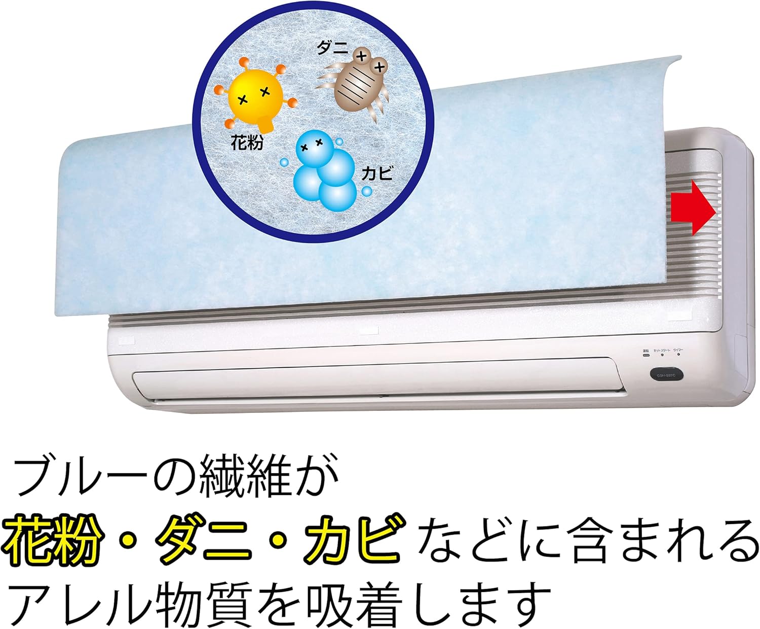 Towa Sangyo Air Conditioner Filter, New Aero Clean, Set of 3