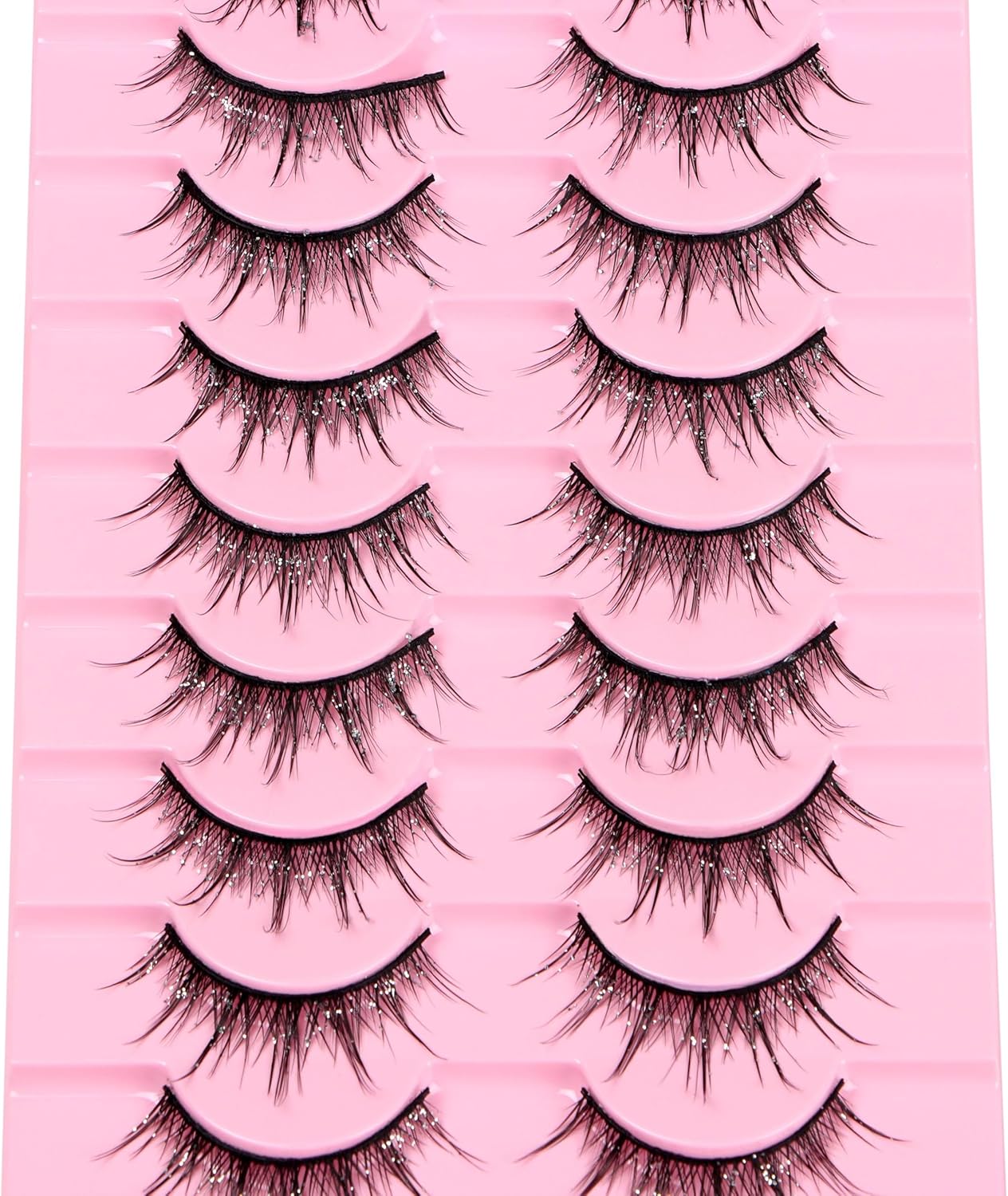 Cartoon Eyelashes Fluffy False Eyelashes Dramatic Cat Eye Makeup Fairy Cluster Wet Look