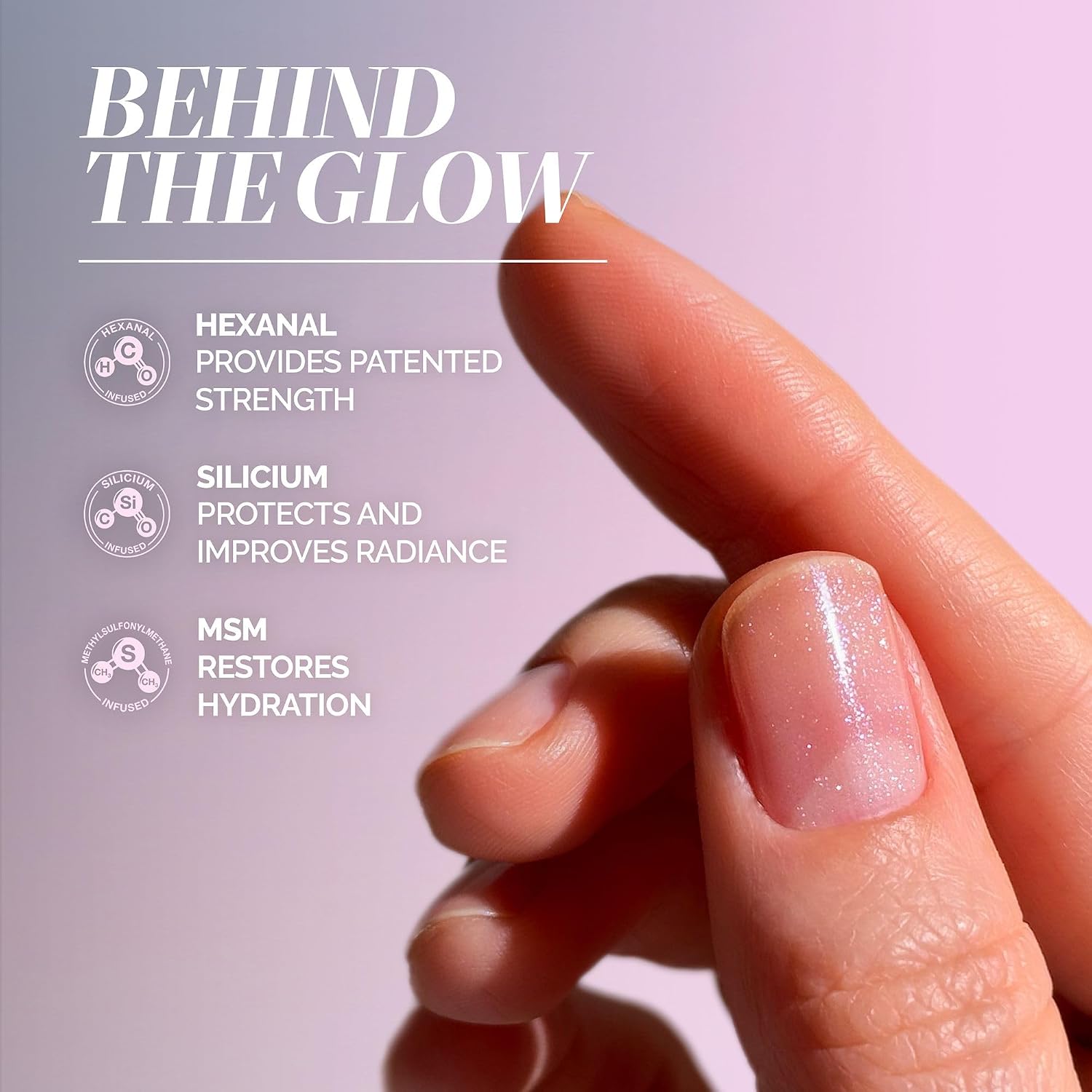 LONDONTOWN Kur Glow Getter Nail Luminizer One-Step Mani, 0.4 Fl Oz | One-Step Nail Treatment, Hexanal & Shimmer, Stronger, Healthier, Glossier Nails, No Base or Top Coat Needed