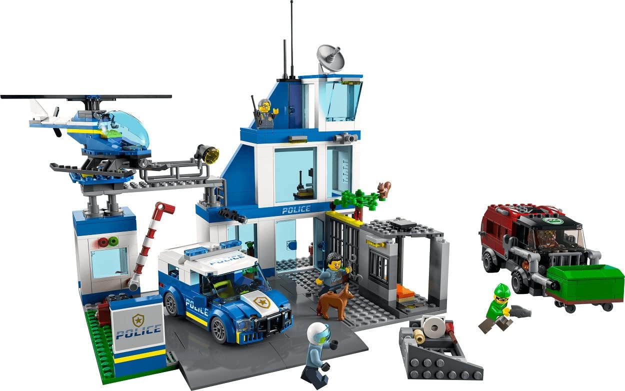 LEGO City Police Station 60316 Toy Blocks, Present, Birthday Gift, Educational Toy, For Boys and Girls, 6, 7, 8, 9 Years Old, Town Building, Patrol Car, Police