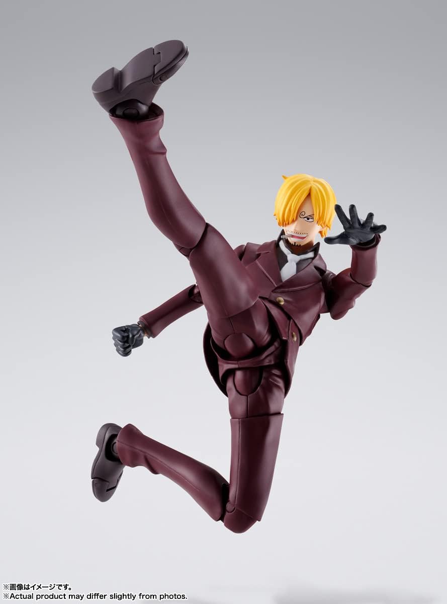 BANDAI SPIRITS S.H. Figuarts ONE PIECE Sanji Invasion of Onigashima Approx. 5.9 inches (150 mm), ABS & PVC Pre-painted Action Figure