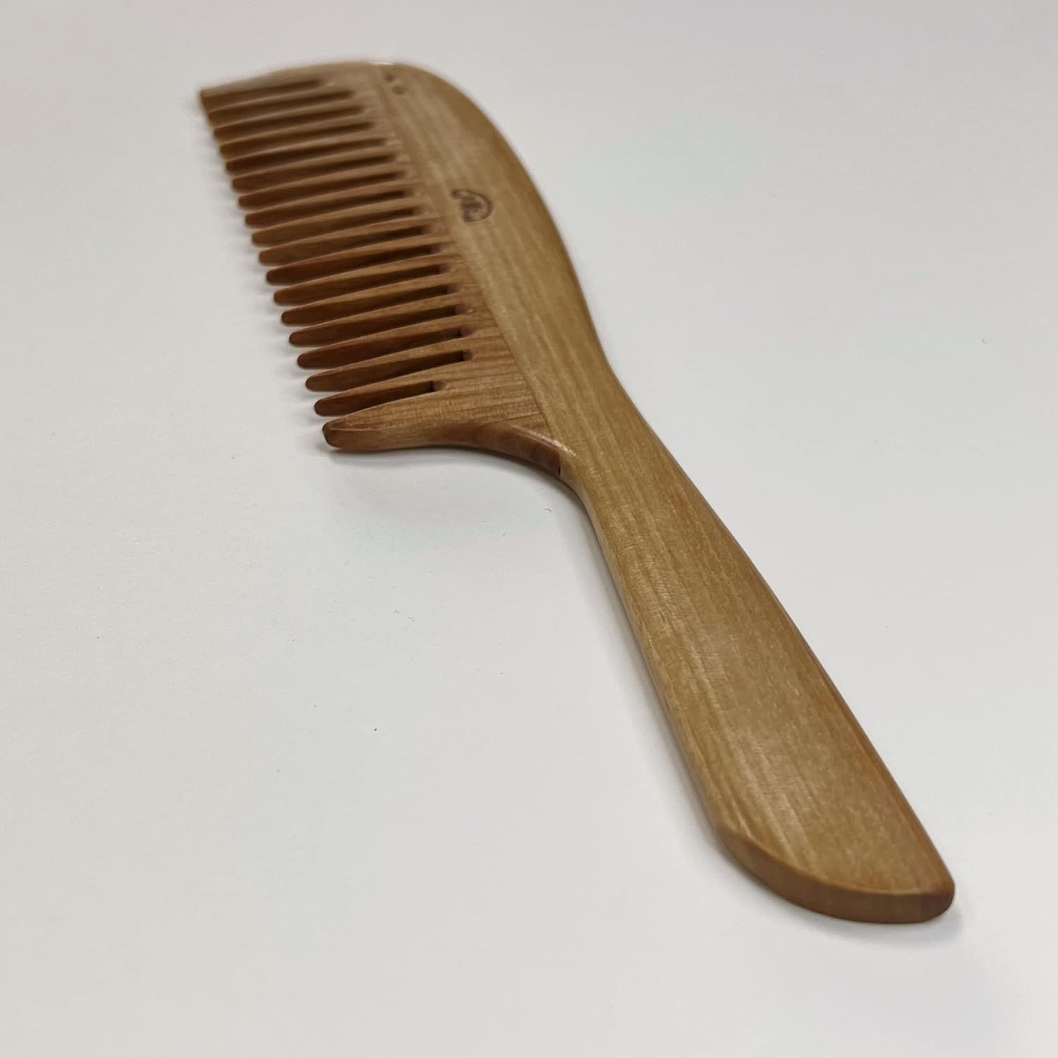Minebari Comb with Hand - Made by Tusky Combs Artisans ~ Has a Handle for Easy Combing (Small/Large Rough Teeth)