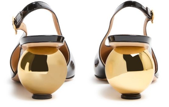 FERRAGAMO Spherical heel slingback pumps - Image 4