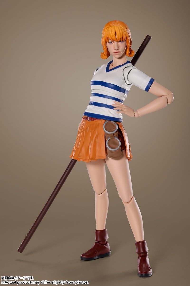 S.H. Figuarts Nami (A Netflix Series: One Piece), Approx. 5.9 inches (150 mm), ABS & PVC, Pre-painted Action Figure