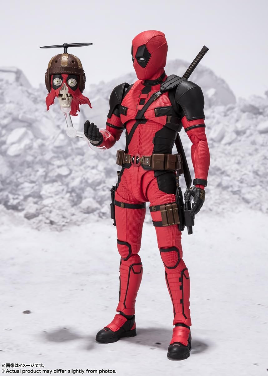 BANDAI SPIRITS S.H. Figuarts Deadpool (Deadpool & Wolverine), Approx. 6.1 inches (155 mm), PVC & ABS, Painted Action Figure