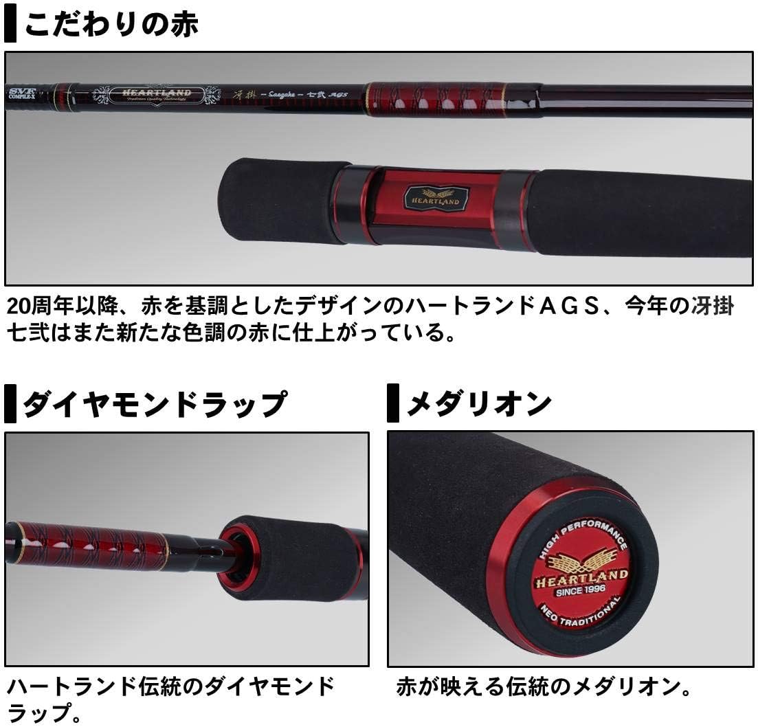 DAIWA 721MLFS-SV AGS20 Heartland Bass Rod Fishing Rod