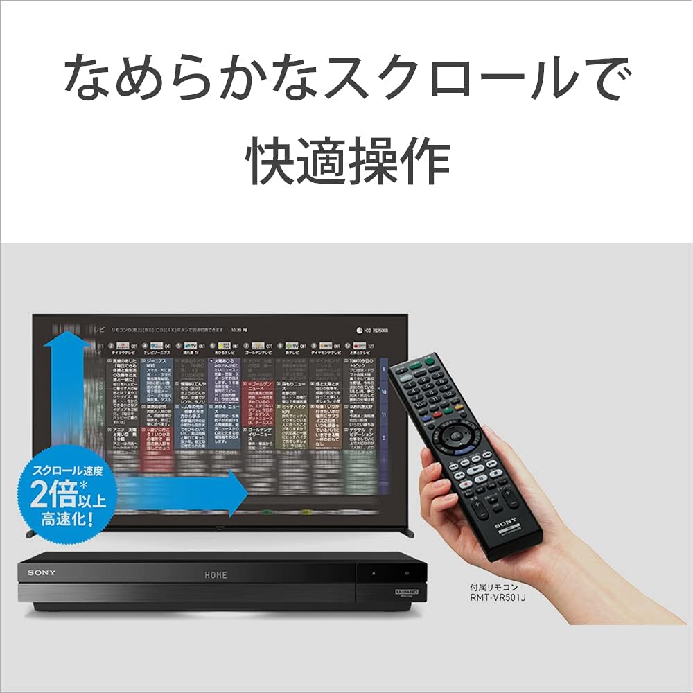 Sony BDZ-FBT2200 2TB 3 Tuner, 4K Blu-ray Recorder, Supports 4K Broadcast Long Time Recording/3 Program Simultaneous Recording (2023 Model)