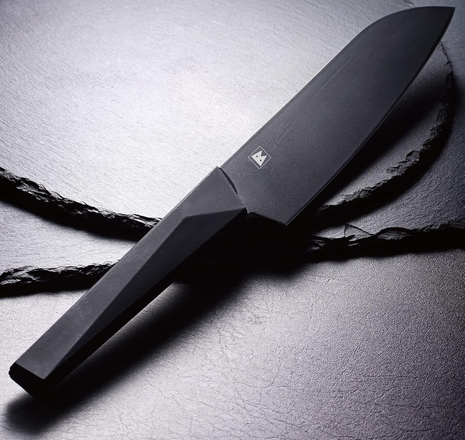 SATAKE Sangyo AB001 Knife, Biya Kitchen, Black, Santoku Knife, Made in Japan, 6.7 inches (17 cm) All-Purpose Knife