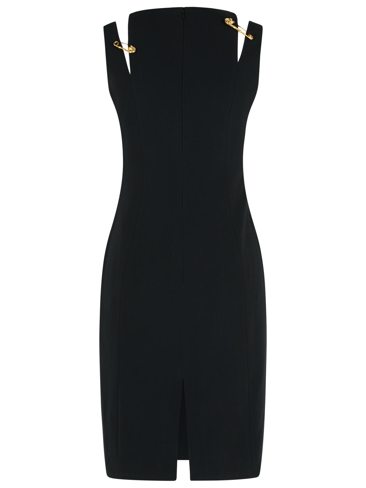 Versace ヴェルサーチブラックビスコースブレンドドレス - Image 4