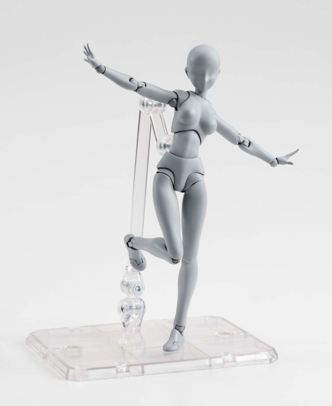 S.H. Figuarts Body DX SET (Gray Color Ver.) Articulated figure approximately 5.3 in (135 mm) tall, made of ABS and PVC