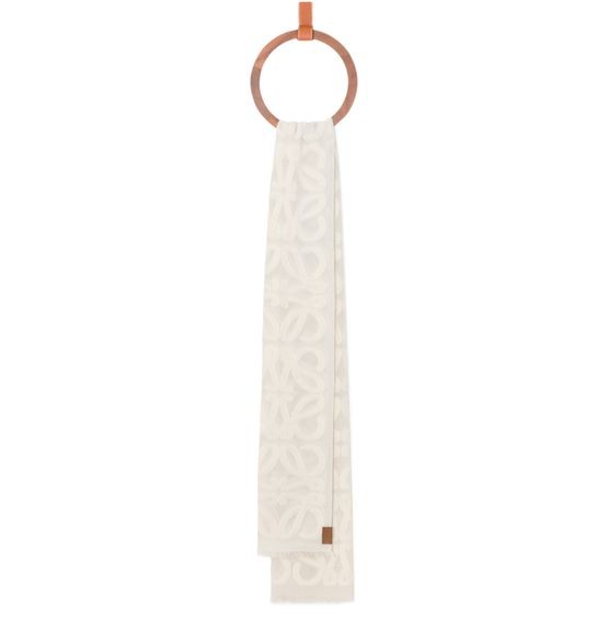 LOEWE Linen and cotton and silk scarf - Image 4