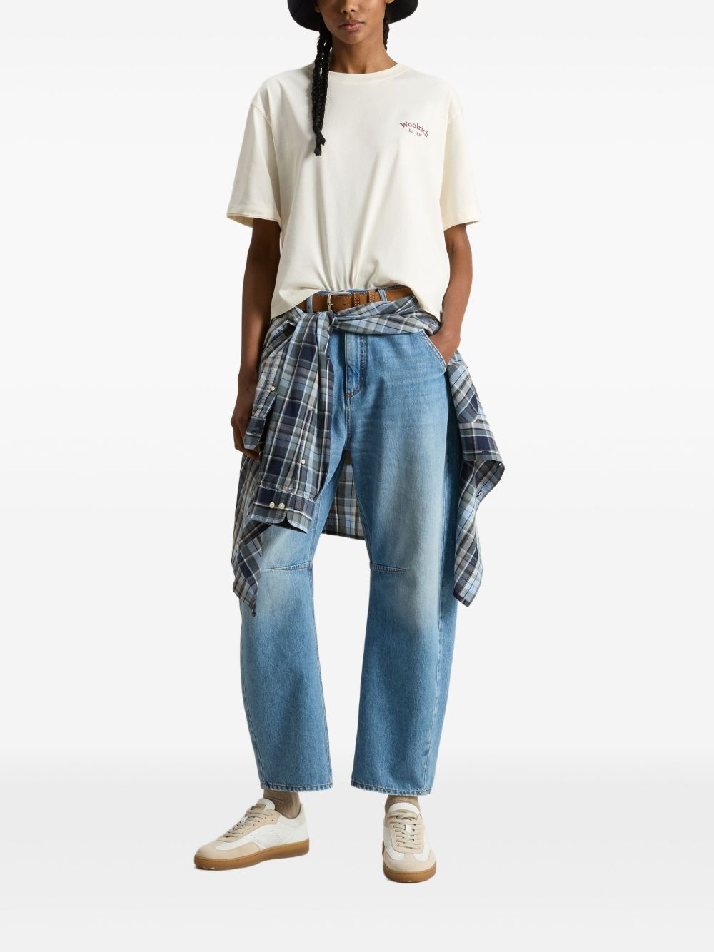 Woolrich ウールリッチロゴコットンTシャツ - Image 4