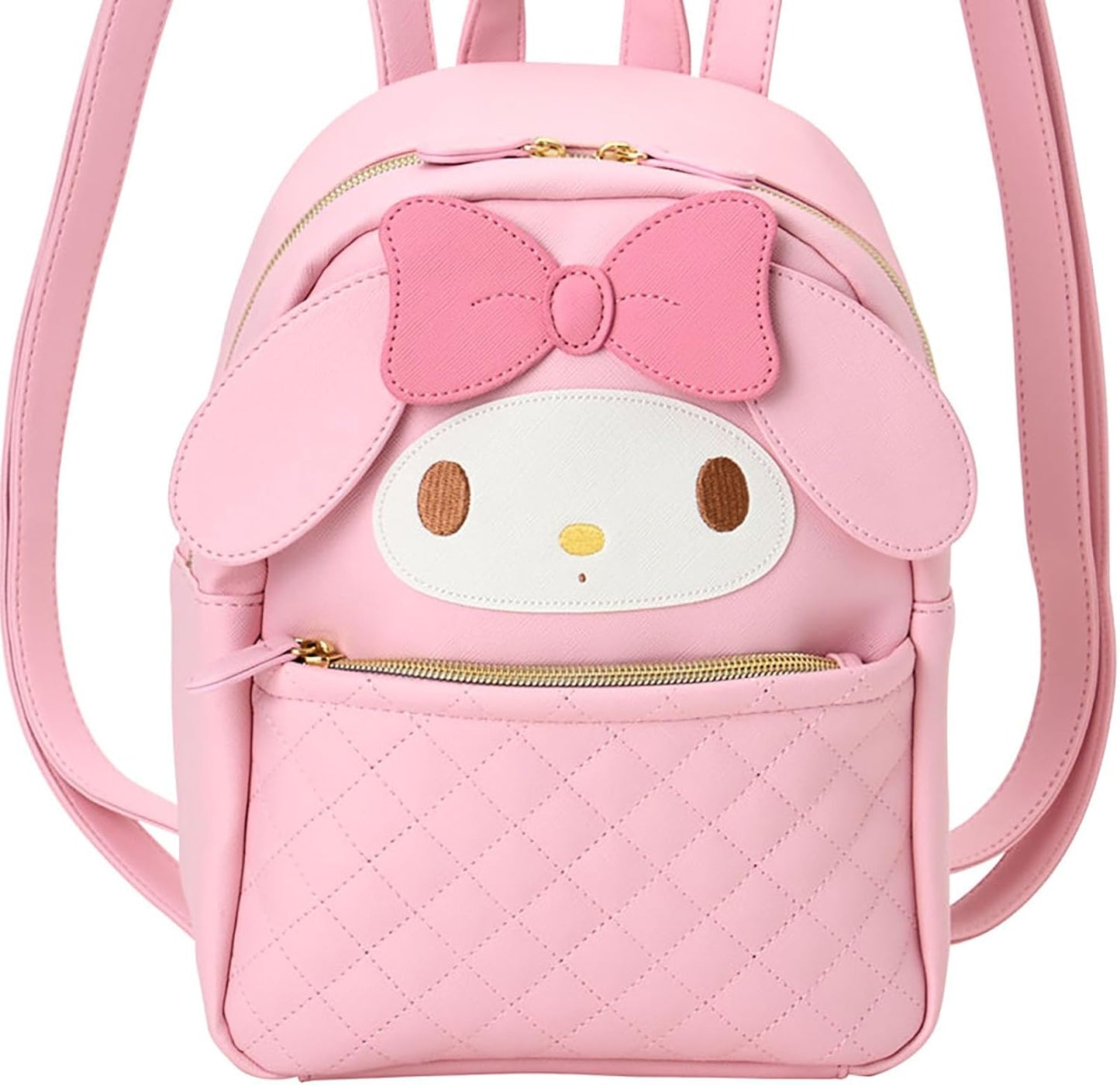 Sanrio 157686 My Melody Face Backpack, PU Leather, For Ages 3 and Up