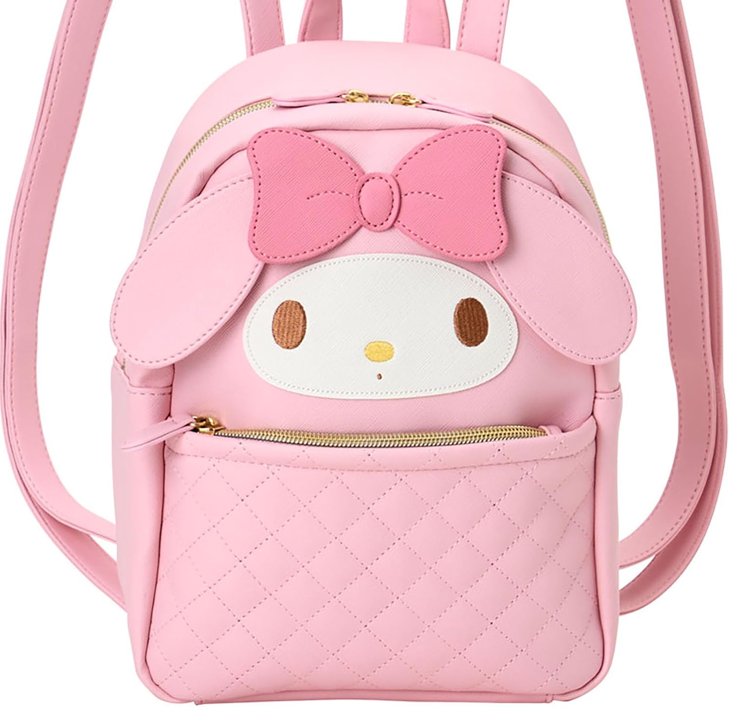 Sanrio 157686 My Melody Face Backpack, PU Leather, For Ages 3 and Up