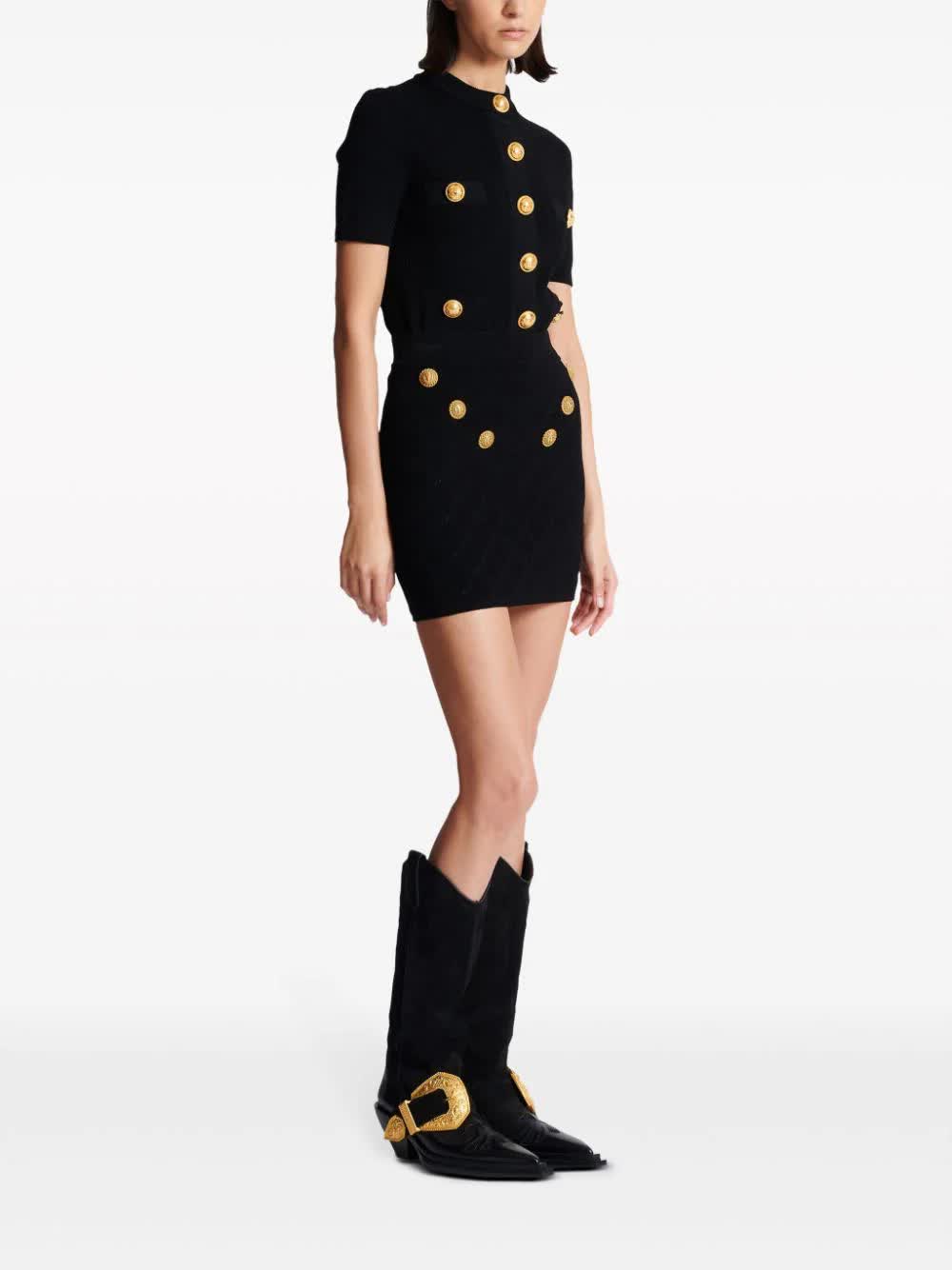 Balmain Paris バルメインパリスカート6ボタンニット - Image 4