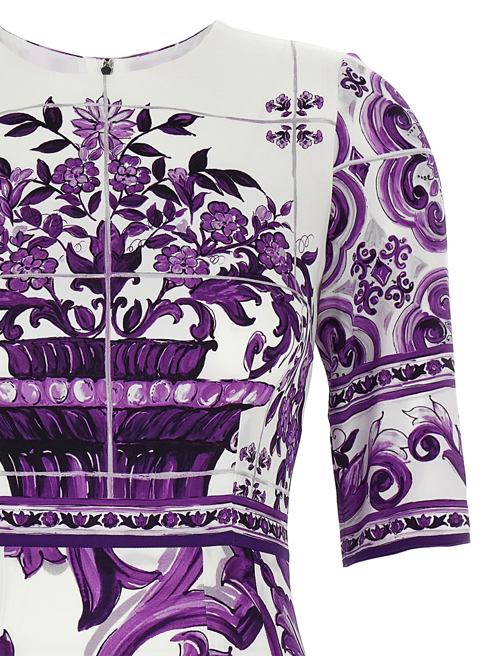 Dolce  Gabbana ドルチェ＆ガッバーナ「マイオリカ」のプリントドレス - Image 4