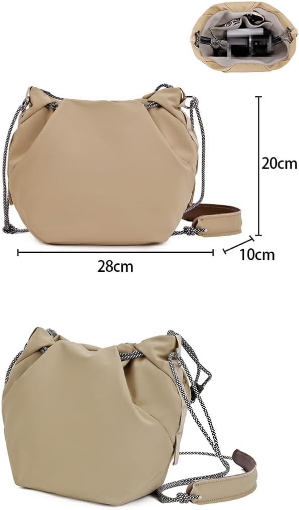 CYBERGARAGE / For NIKON Z5II / Z6III Z50II Z9 Z8 Z5 Z50 Bag, Camera Case, SLR Camera Bag, Shoulder Bag, Handbag, Shoulder Strap, Compatible with Lens Storage, Water Repellent, Camera Bag, Khaki