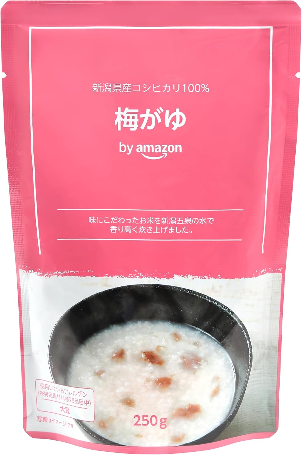 by Ume Rice Porridge 250g 20-piece pack, 100% Niigata Koshihikari Rice