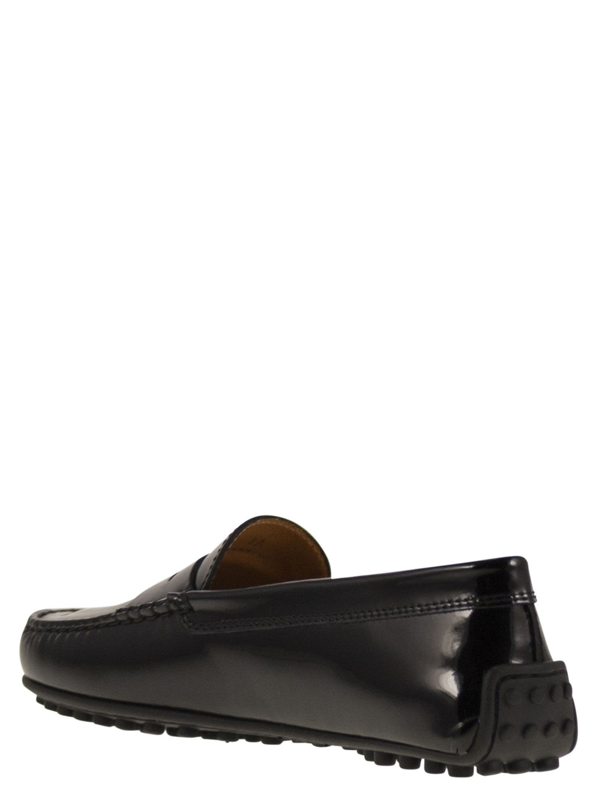 Tods トッド 'S 光沢のある革のシティゴミノモッカシン - Image 4