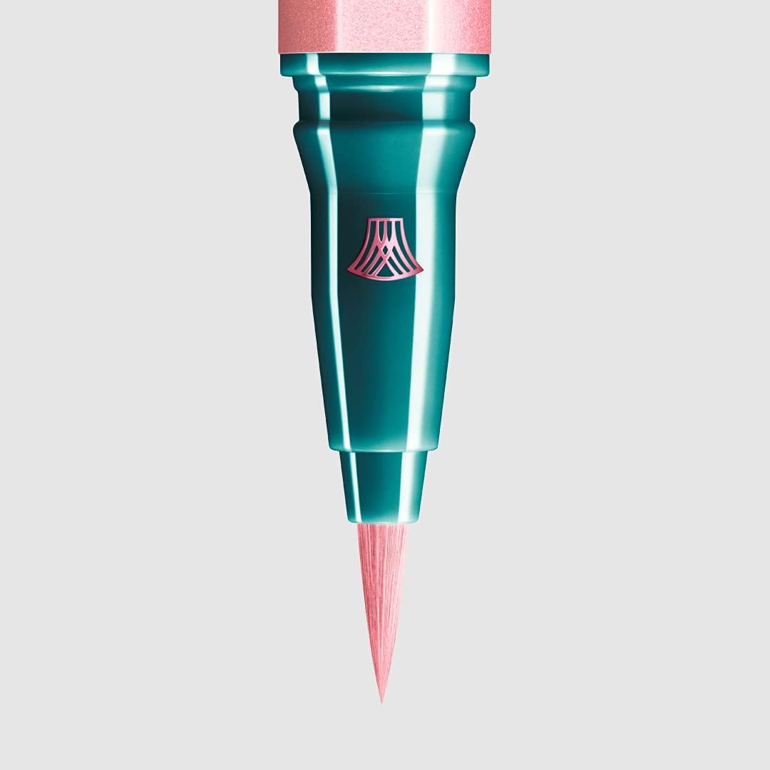 UZU By Flowfushi Eye Opening Liner, Liquid Eyeliner, Hot Water Removable, Alcohol Free, Hypoallergenic, Color: Pink