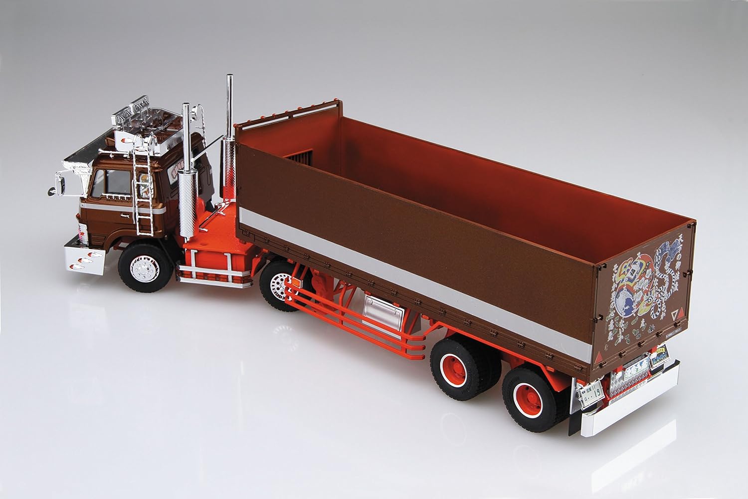 青島文化教材社 1/32 バリューデコトラシリーズ 鉄屑のステージ 平箱トレーラー プラモデル Vol.41