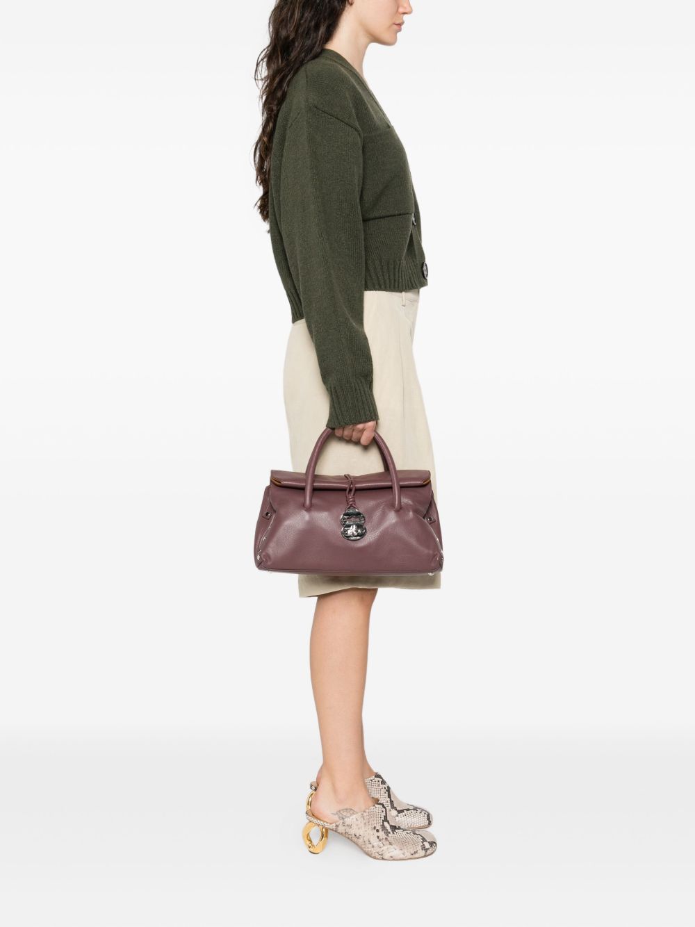 Zanellato Zanellato Dotta Saeta Small Leather Handbag - Image 4