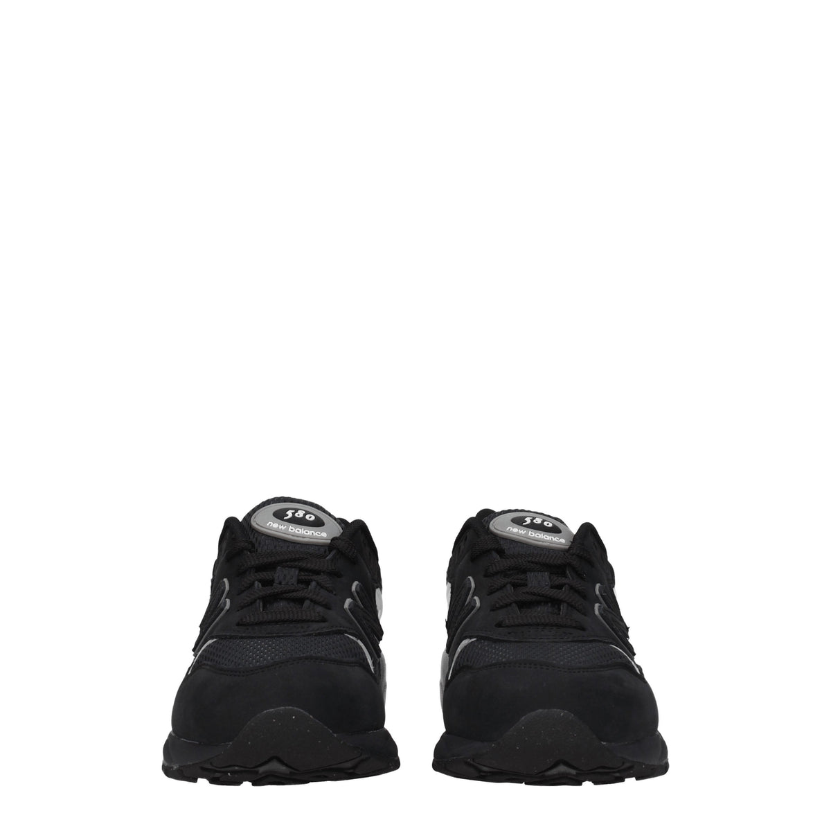 Designer Brand ニューバランススニーカー580女性スエードブラック/シルバー - Image 4