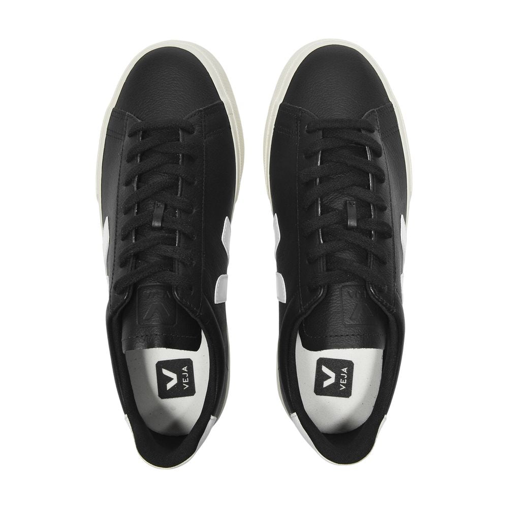 Veja Campo Sneakers In Black And White Chromefree Leather - Image 4
