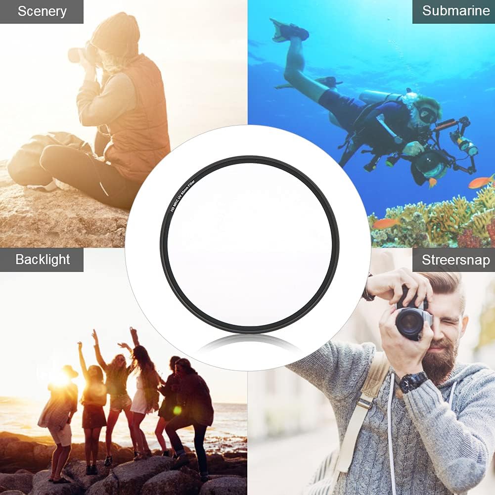 Vbestlife 95mm MC UV Lens Filter Optical Glass Lightweight Accessories for Canon Nikon SLR Cameras