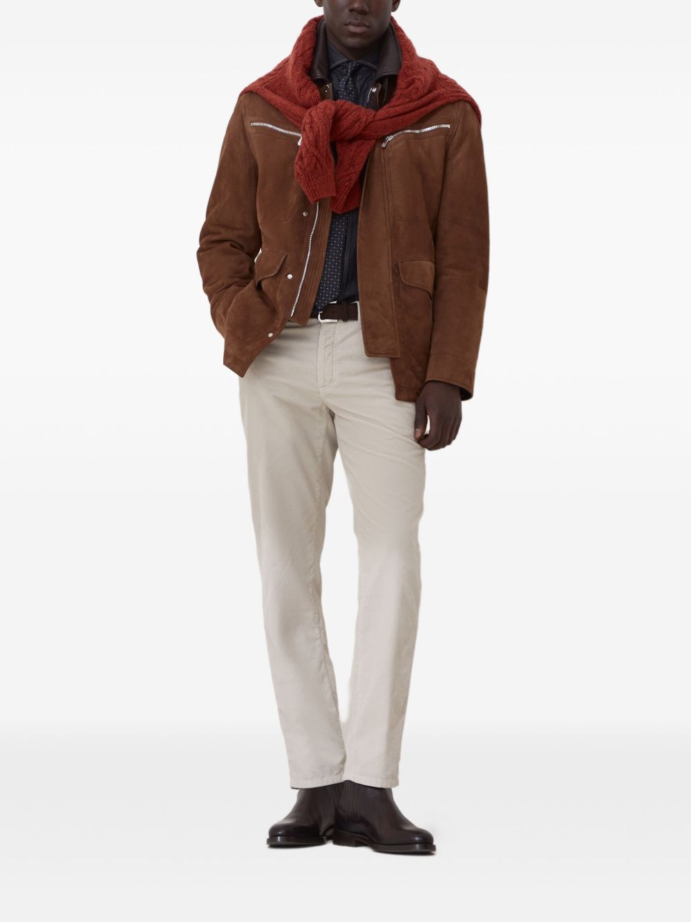 Brunello Brunello Cucinelliズボンベージュ - Image 3