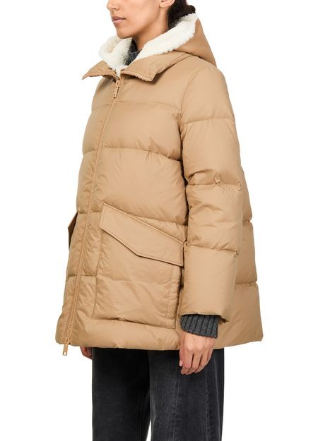 YVES SALOMON Puffer jacket with a sheepskin hood - Image 4