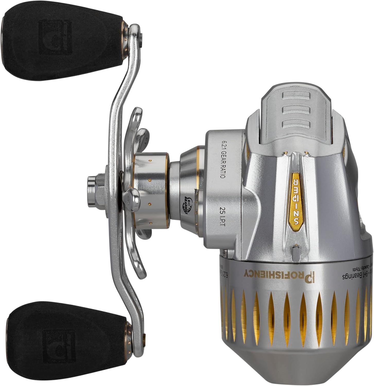 Micro Sniper Spincast Reel - Silver/Gold (Clam Pack)