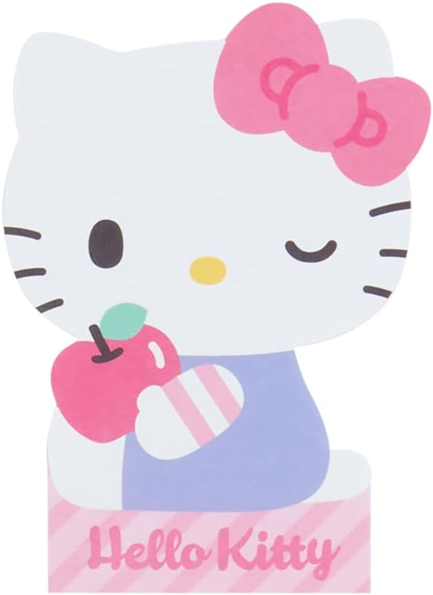 Sanrio 459135 Hello Kitty Character Shaped Memo, Kitty-chan, Hello Kitty, 4.5 x 3.3 x 0.3 inches (11.6 x 8.4 x 0.9 cm), Character