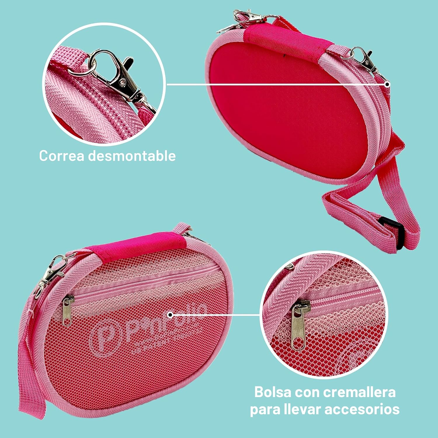 Bolsa de exhibición de pines PinFolio Go, ligera y compacta, libro de pines para deportes y Disney diseñado para mochilas Loungefly y fácil intercambio de hasta 40 pines esmaltados de 1 pulgada (Rosa)