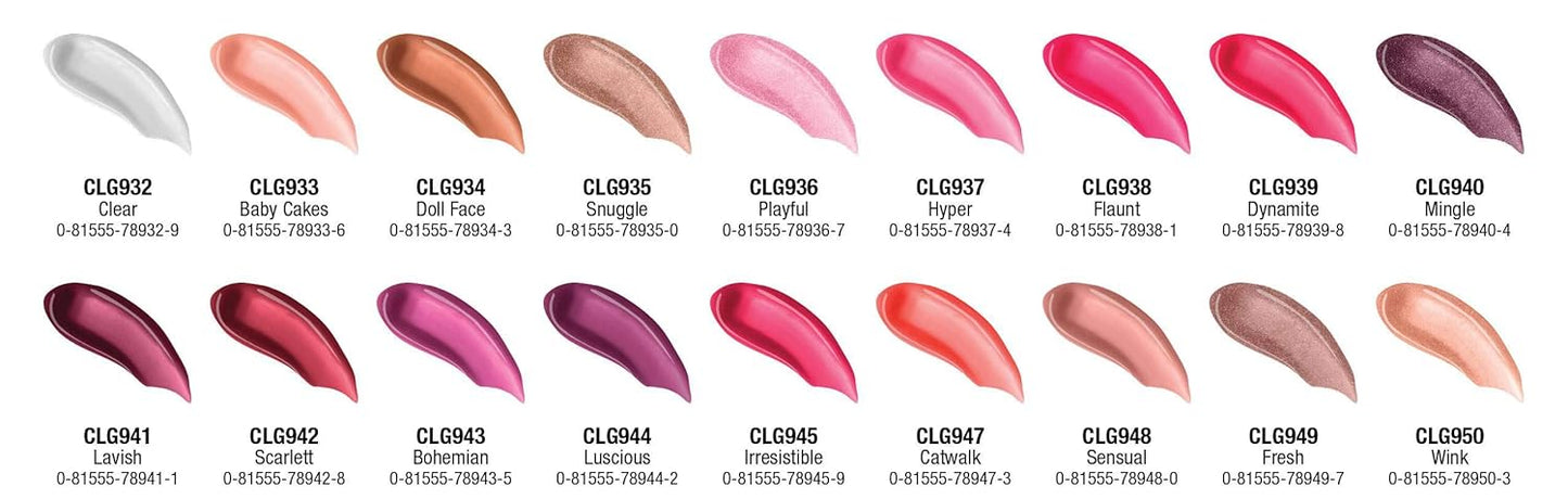 Manteca de Karité Lip Gloss de lato brillo L.A. Colors, de 0,14 onza, Transparente