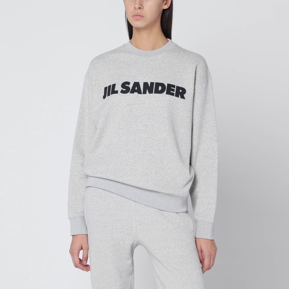 Jil Jil Sander Light Gray Sweatshirt With Logo Print - Image 4
