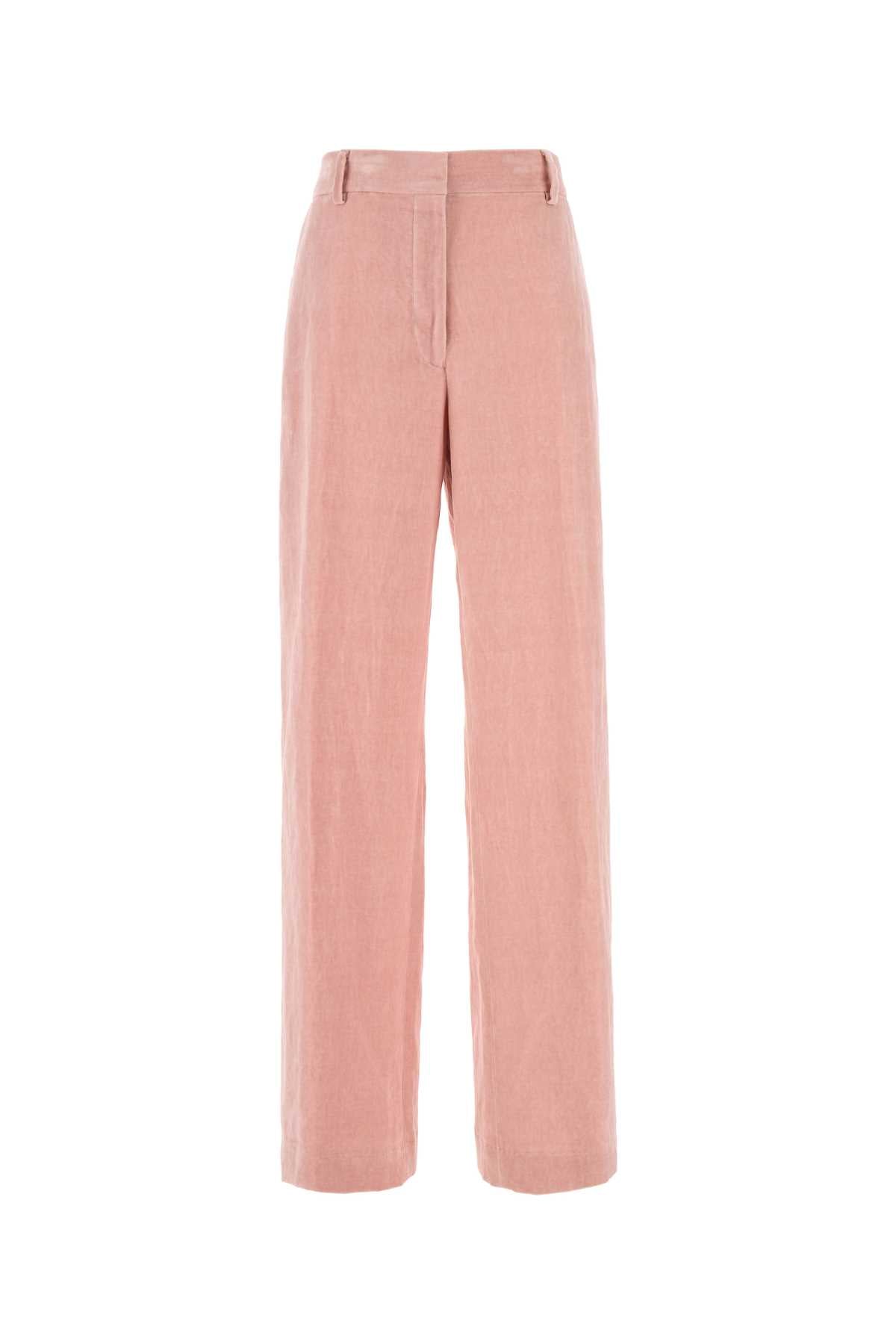Monot Dries Van Noten Pink Velvet Pixy Pant - Image 4