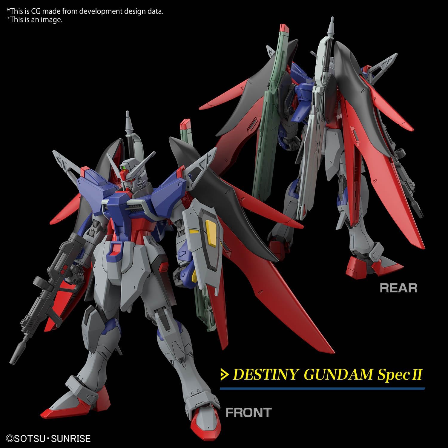 Bandai Spirits HG Mobile Suit Gundam SEED FREEDOM Destiny Gundam Spec II & Zeus Silhouette, 1/144 Scale, Color-coded Plastic Model