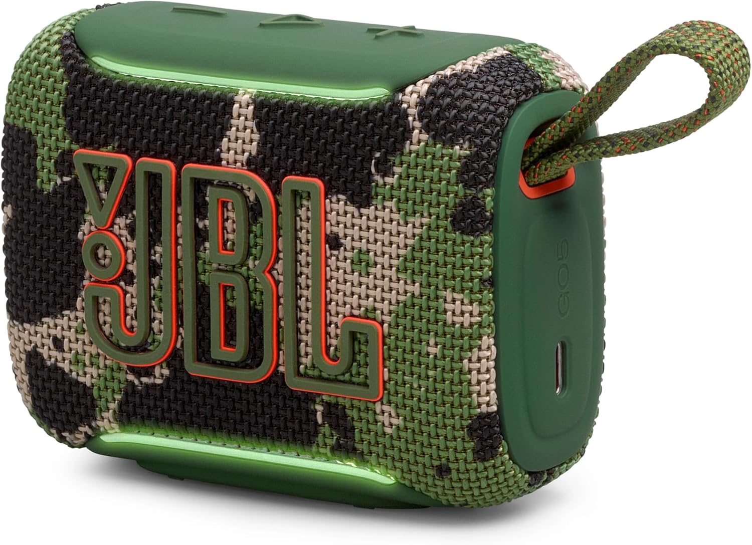 JBL GO5 Bluetooth Speaker, USB C Charging, IP68 Dustproof, Waterproof, Lossless Playback, Ambient Edge Light, AirTouch, Stereo Pairing, Compact, App Compatible, Auracast Compatible, Passive Radiator