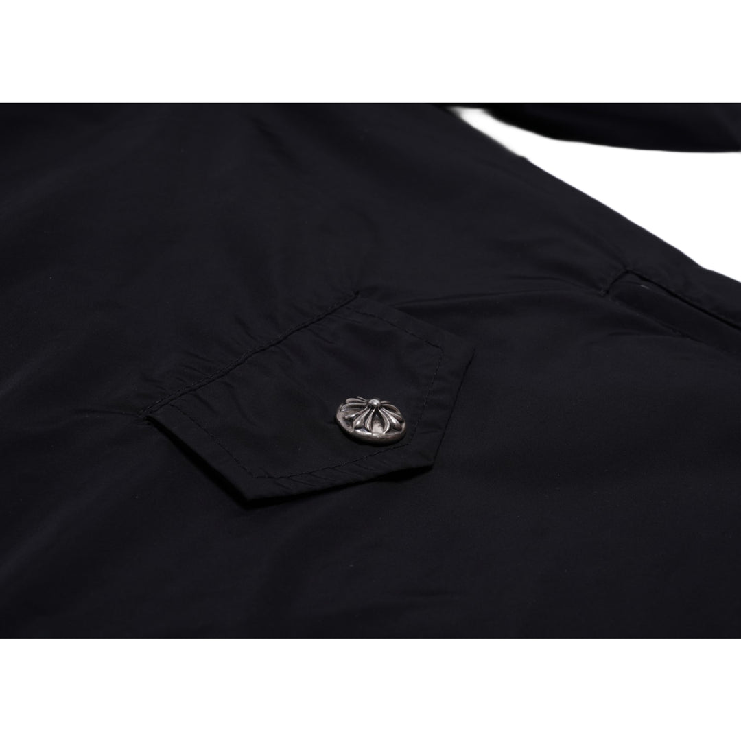 CHROME HEARTS 'BLACK' NYLON WINDBREAKER