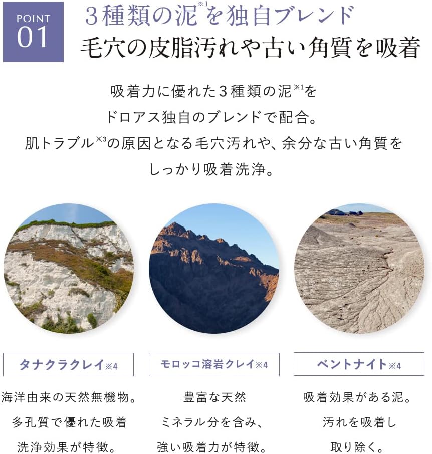 DROAS | Foam Cleansing Clay Clear Wash 4.2 oz (120 g) Face Wash