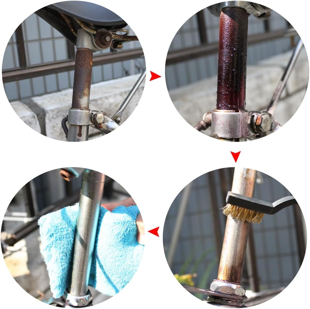 Rust Remover Artisan 3.4 fl oz (100 ml), Set of 3 Brushes, Stubborn, Rust Removal for Kitchen and Bathroom, Cleaning Agent for Removing Rust on Tools, Bicycles, Motorcycles, Etc