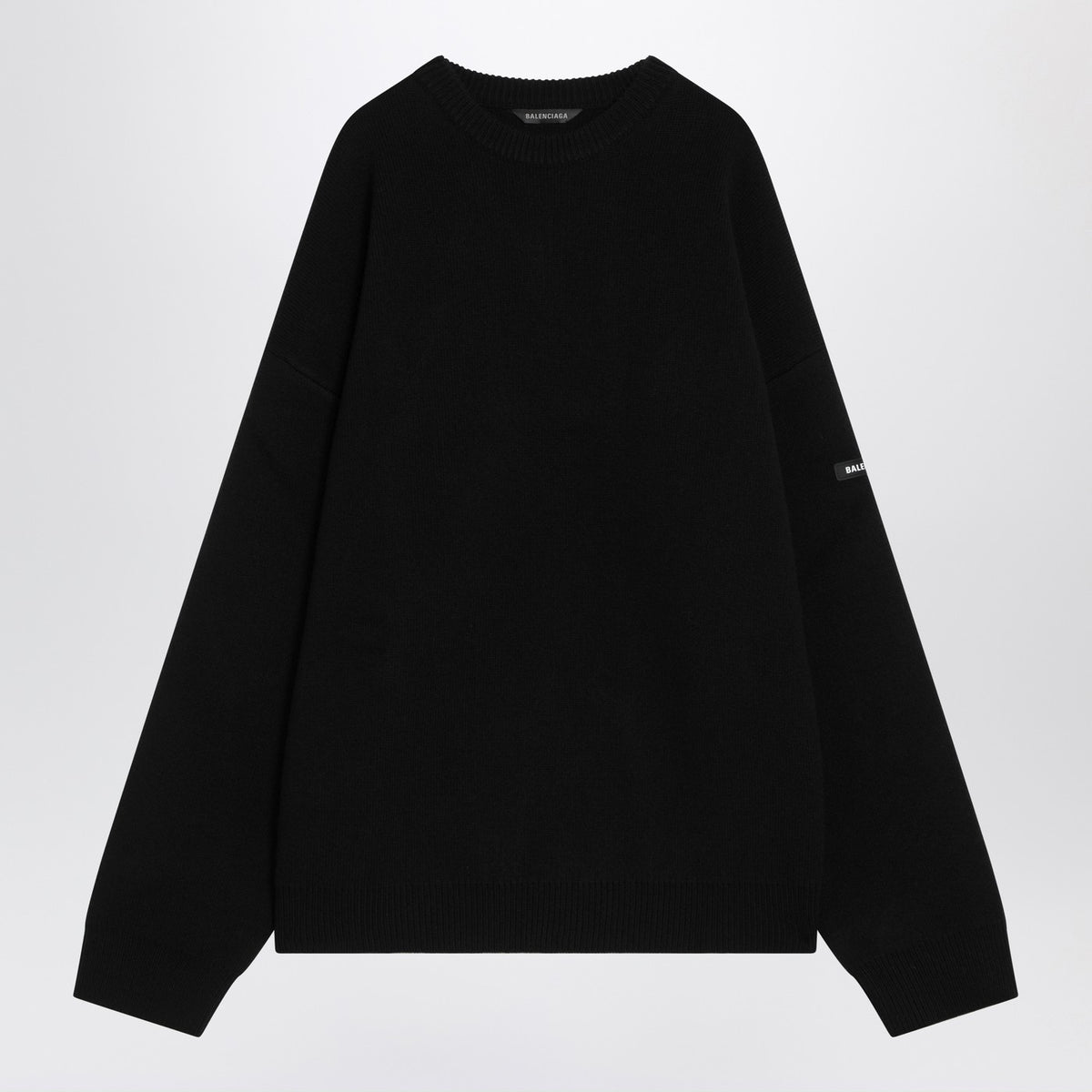 Balenciaga バレンシアガブラックウールニットセーター - Image 4