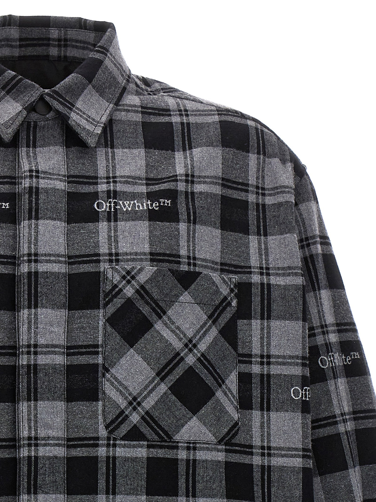 Off Off White 'Check Flannel Padded' Jacket - Image 4