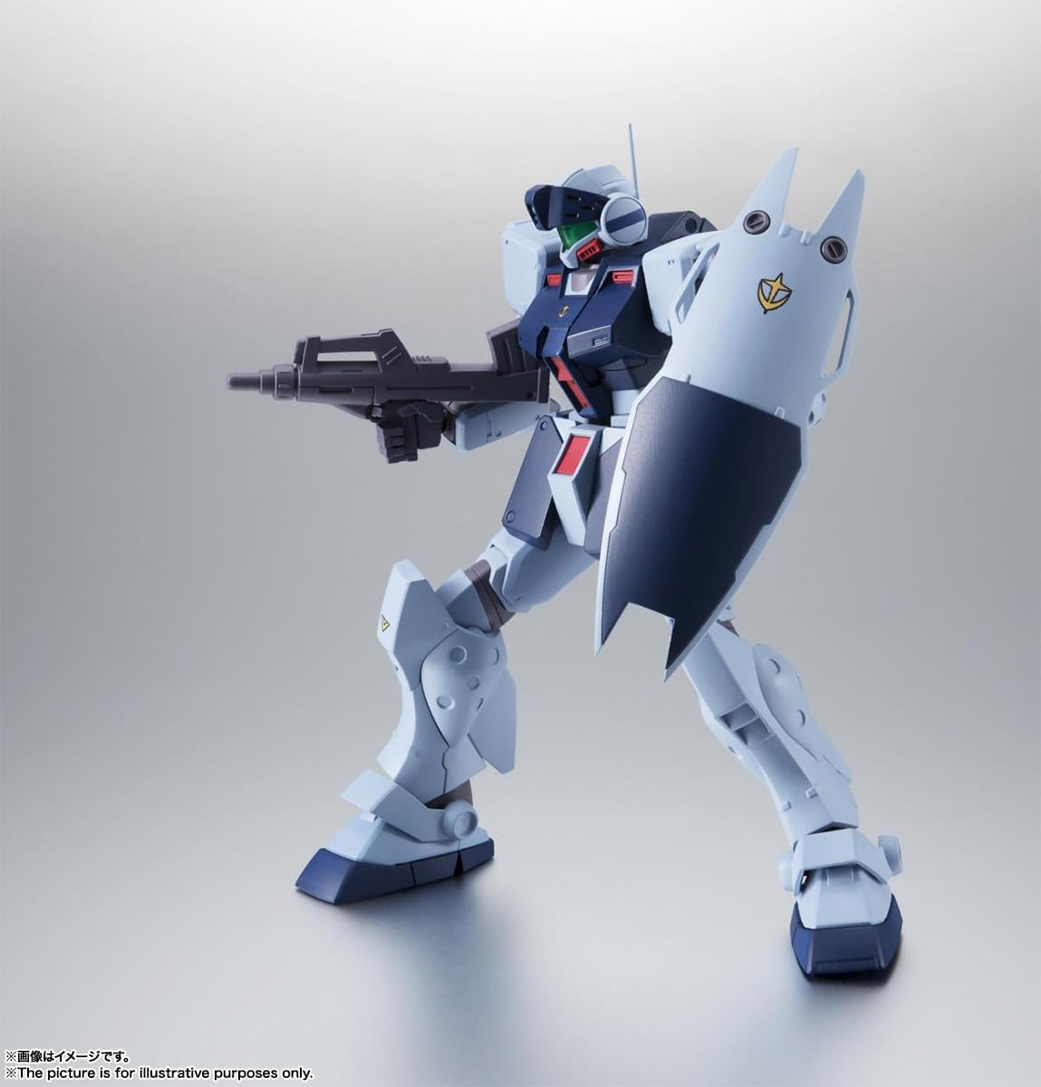 TAMASHII NATIONS ROBOT SPIRITS Mobile Suit Gundam 0080: War in the Pocket, RGM-79SP GM Sniper II Ver. A.N.I.M.E. (Reissue), Approx. 4.9 in (125 mm), Made of PVC & ABS, Painted, Articulated Movements