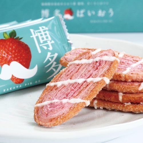 (Fukuoka Limited Product) Ito Kingu Hakata Paio (24 pieces x 1 box), Made with Strawberries from Fukuoka Prefecture, Includes Exclusive Souvenir Bag, Fukuoka Souvenir, Gift, Gift, Sweets, Homecoming