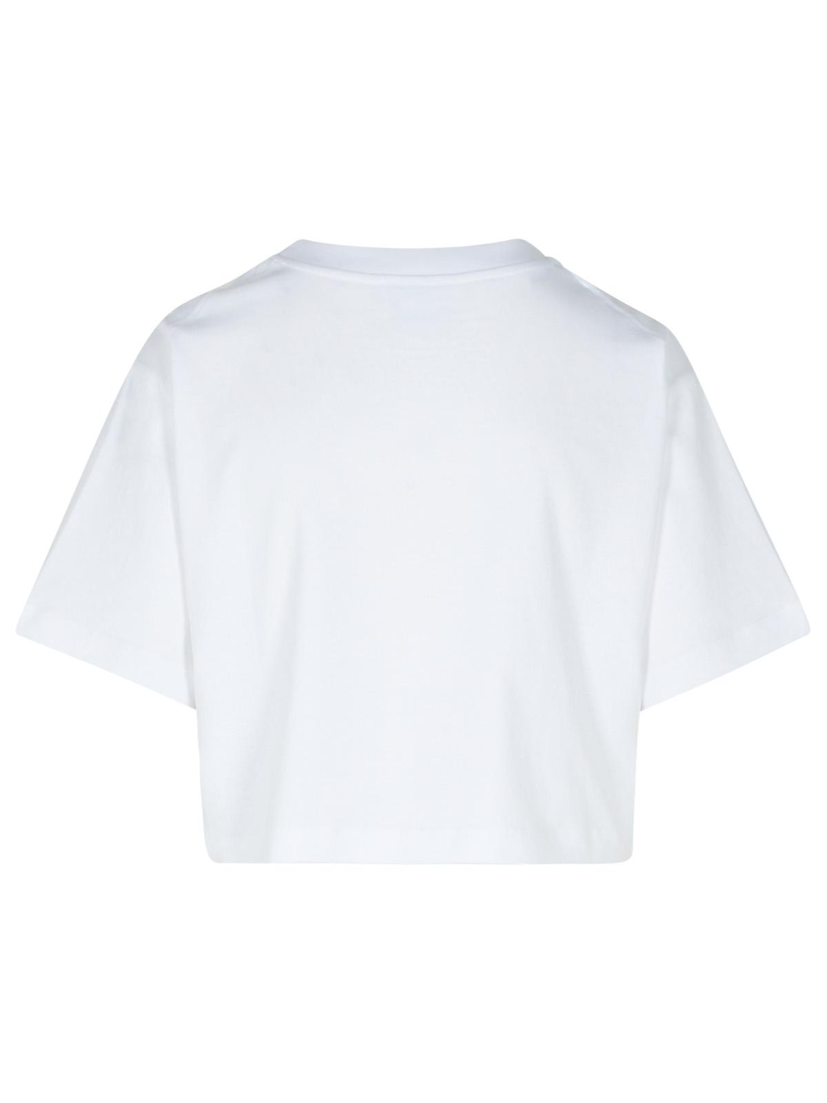 Moschino モスキーノジーンズホワイトコットンTシャツ - Image 4