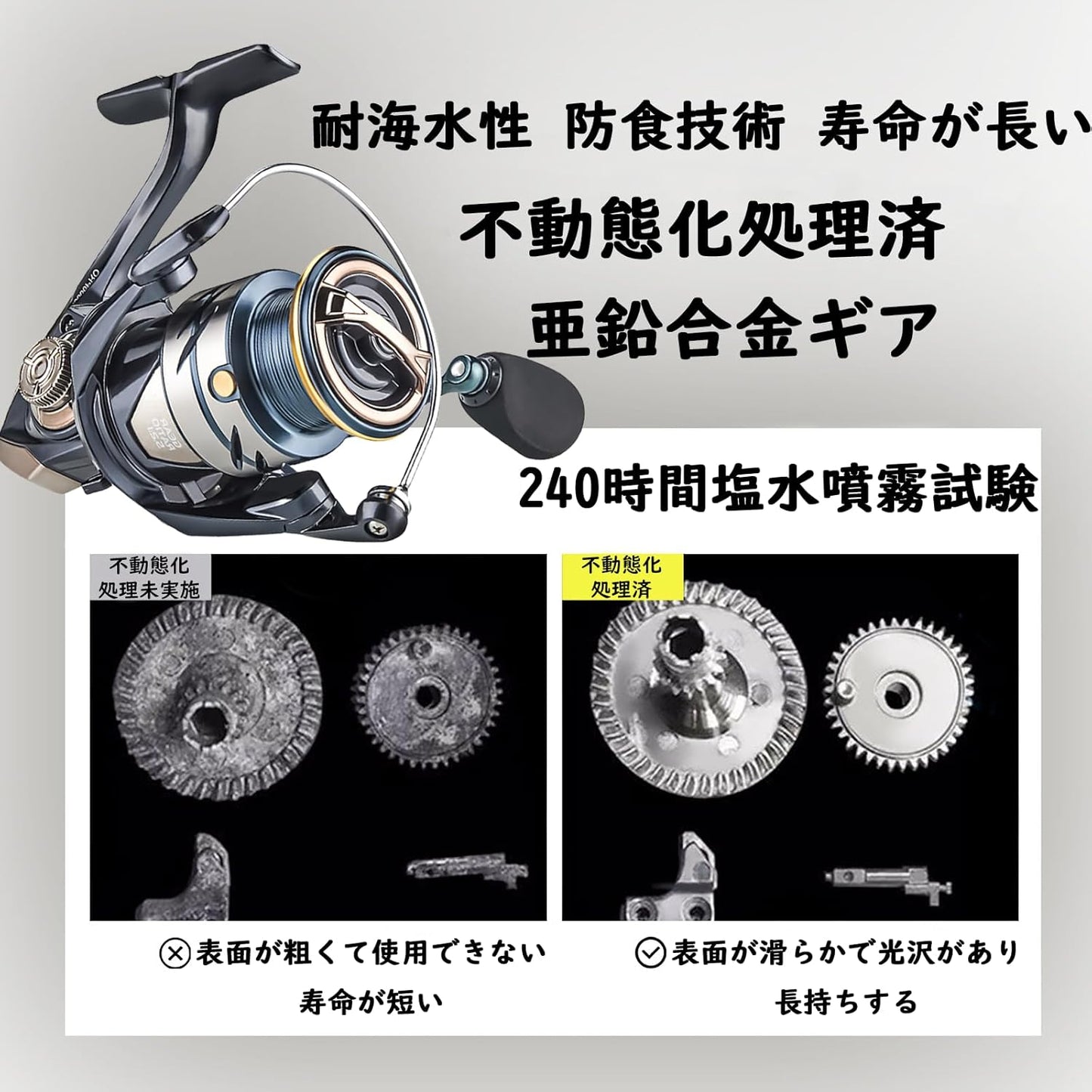 Spinning Reel, Saltwater Fishing, Carbon Fiber Body, Shallow Groove Aluminum Spool, 6/1 Stainless Steel Bearing, Reverse Switch, Far Throw Fishing Lightweight 2000-3000 No